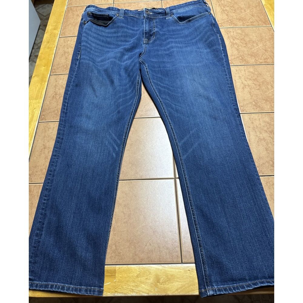 Seven7 Jeans Mens Sz 38 x 29 Blue Denim Slim Straight Leg Dark Wash